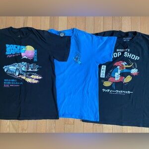 Tilly’s Bundle of 3 Graphic T-Shirts-Santa Cruz & Riot Society Kids Size Medium